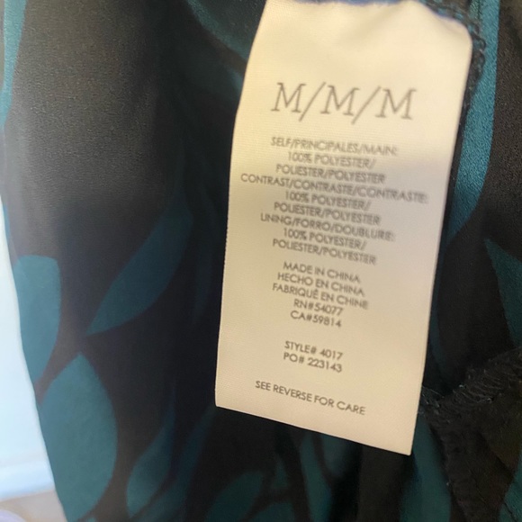 Cabi Women's Autumn Green Floral Button Dress Medium - Picture 5 of 16